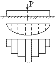 Схема первого принятого допущения для расчёта балок по методу Жемочкина Б.Н.