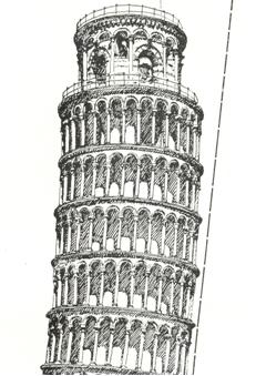 Деформация Пизанской башни в форме "банана".